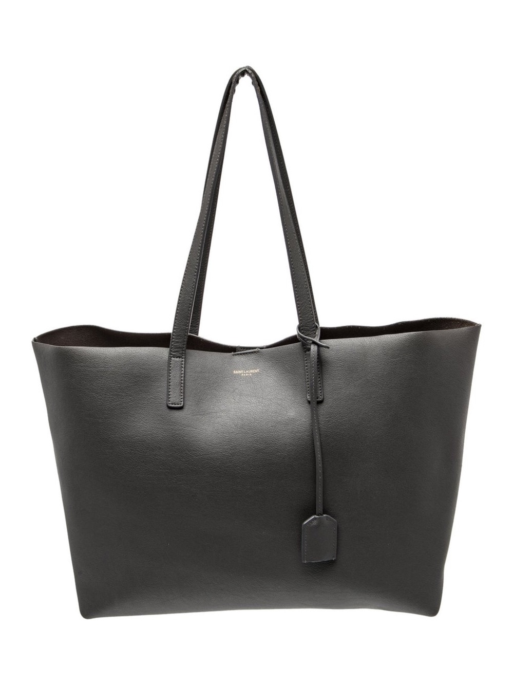 Saint Laurent shopper tote! Leather with pouch